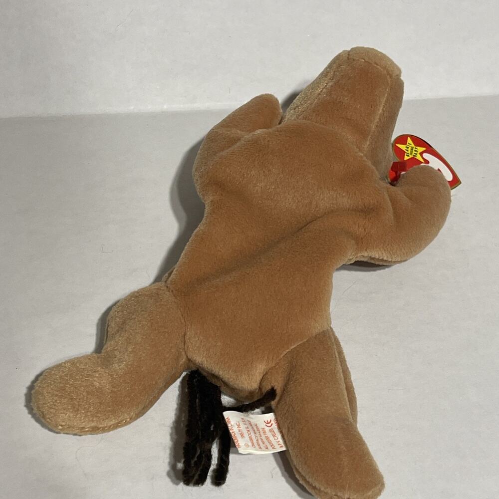 1995 Ty Beanie Baby DERBY Horse Rare No Star Coarse Mane PVC Pellets Retired - Picture 8 of 9